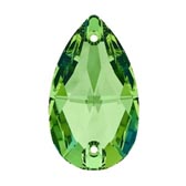 Varrható csepp alakú kő méret: 28x17mm - PERIDOT (214)